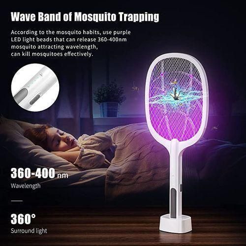 Raquette Lumineuse électrique Anti Moustique, raquette anti-insectes, idéal pour l'été